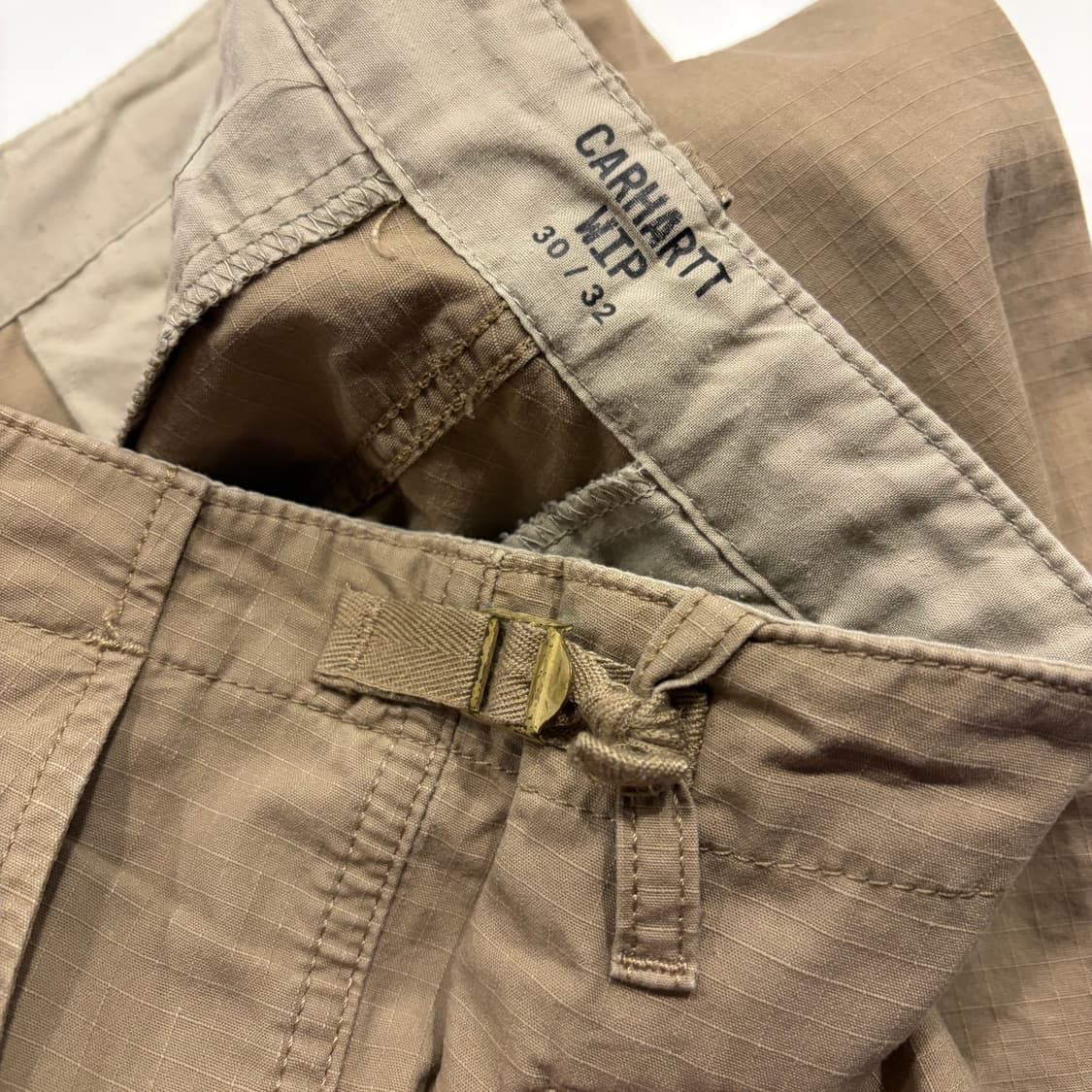 [30x32] 칼하트 WIP 에비에이션 베이지 카고 바지 팬츠 C910 상품이미지6