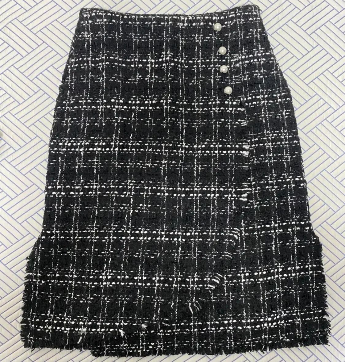 자라 TRF 트위드 긴팔 치마 셋업 상품이미지4