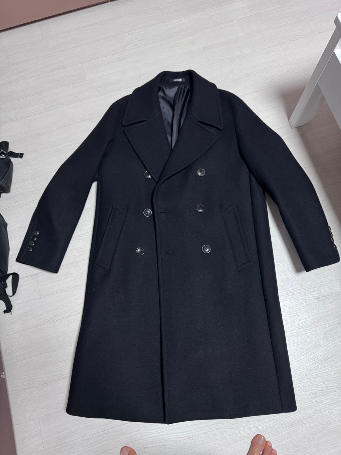 페이퍼리즘 더블 마리너스 리퍼코트 울90% 상품이미지1