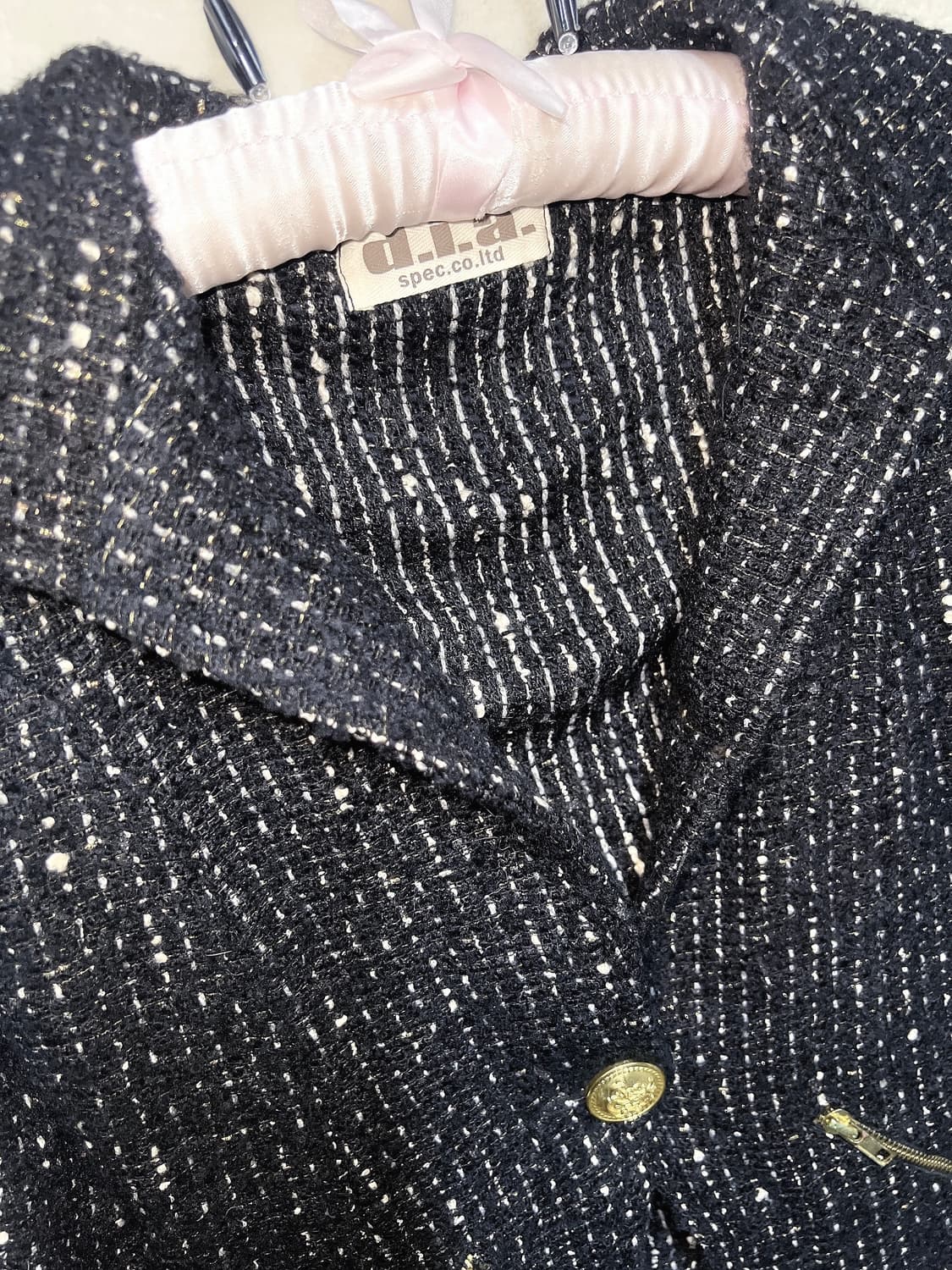 d.i.a 다이아 오네갸루 히메 고스펑크 고딕 트위드 금장 버튼 자켓 상품이미지10