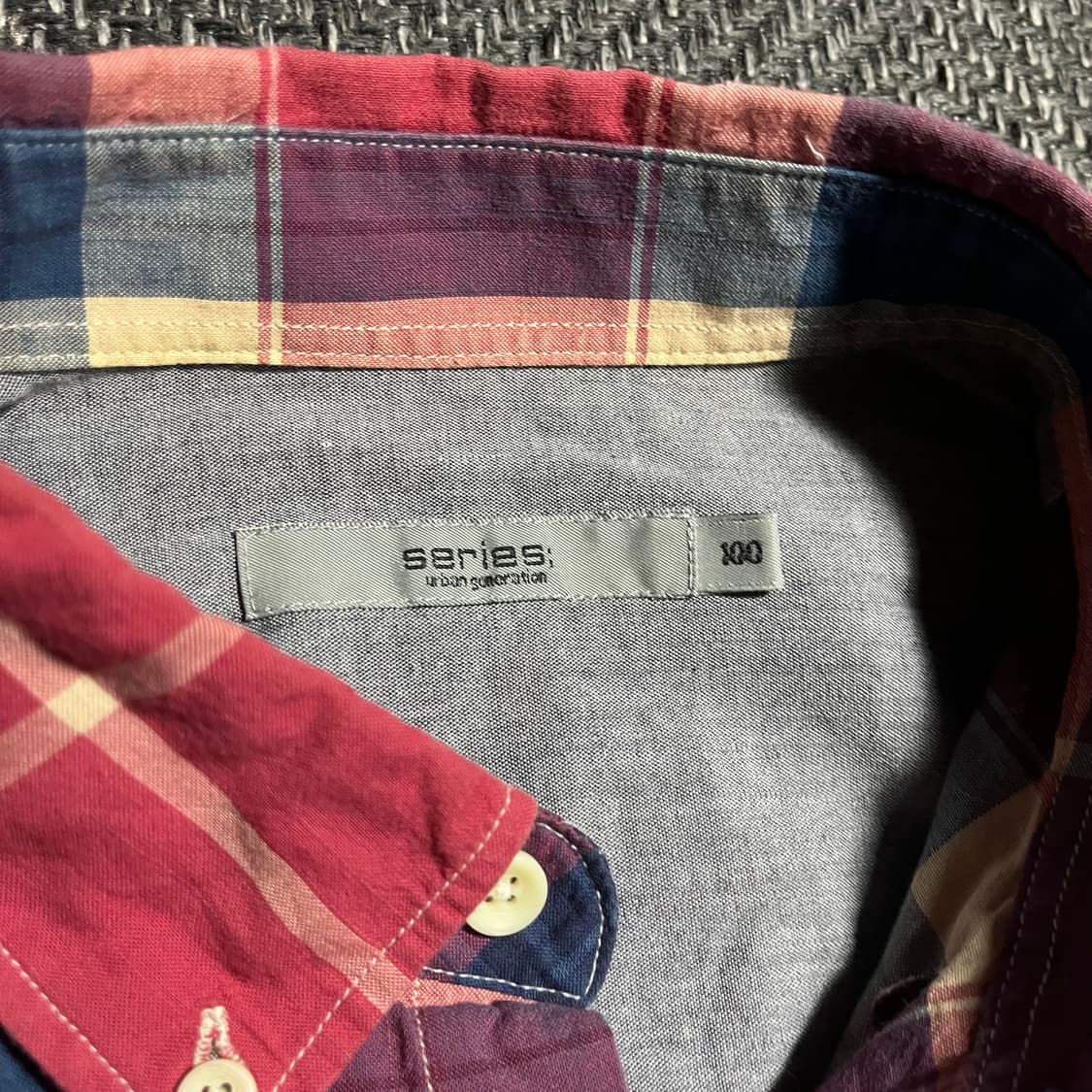 [100] series 시리즈 체크 셔츠 상품이미지4
