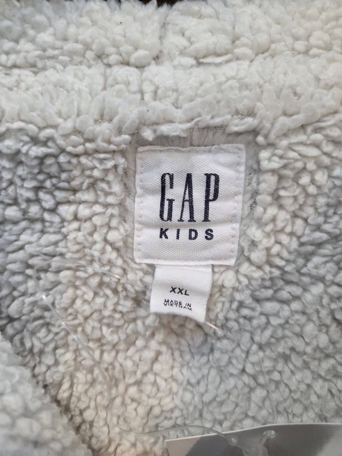 Gap 그레이 갭 양털 체크후드집업 상품이미지4