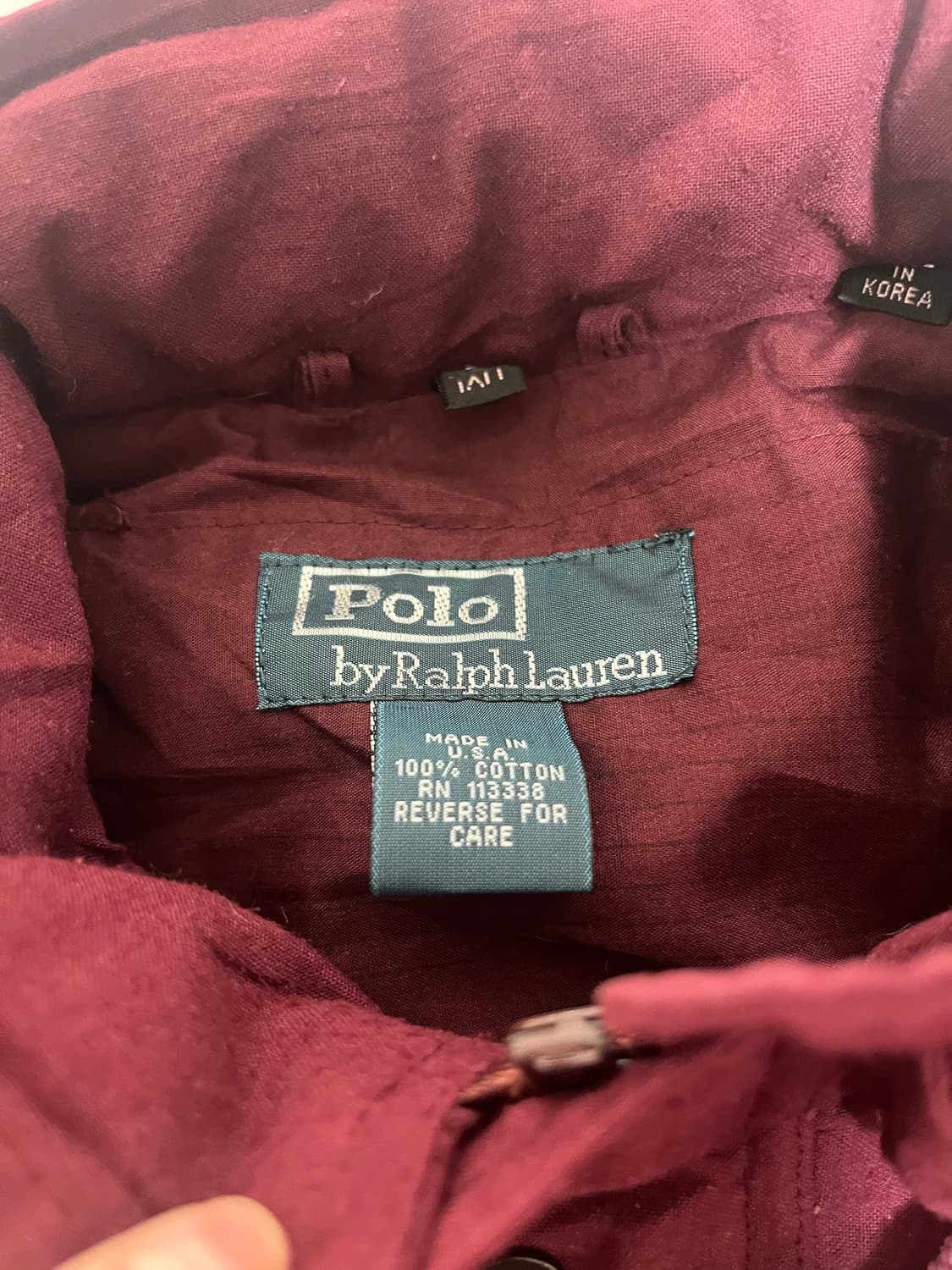 폴로 버건디 아우터 상품이미지5