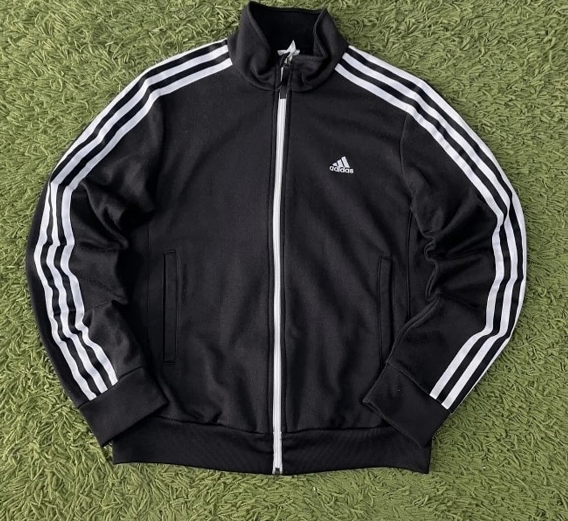 아디다스 블랙 검흰 트랙탑 져지집업 90/S 상품이미지1