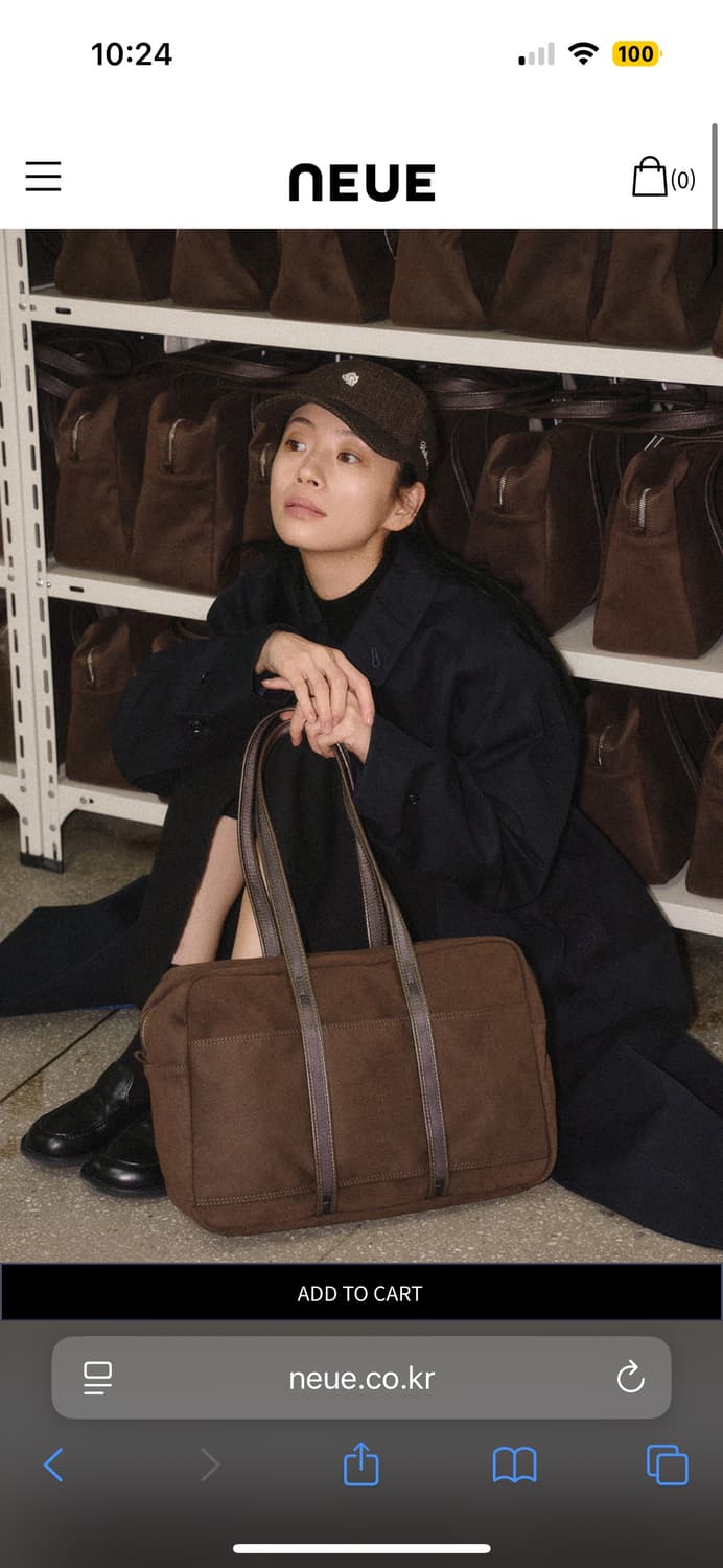 노이에 보스턴백_m 다크브라운 상품이미지2