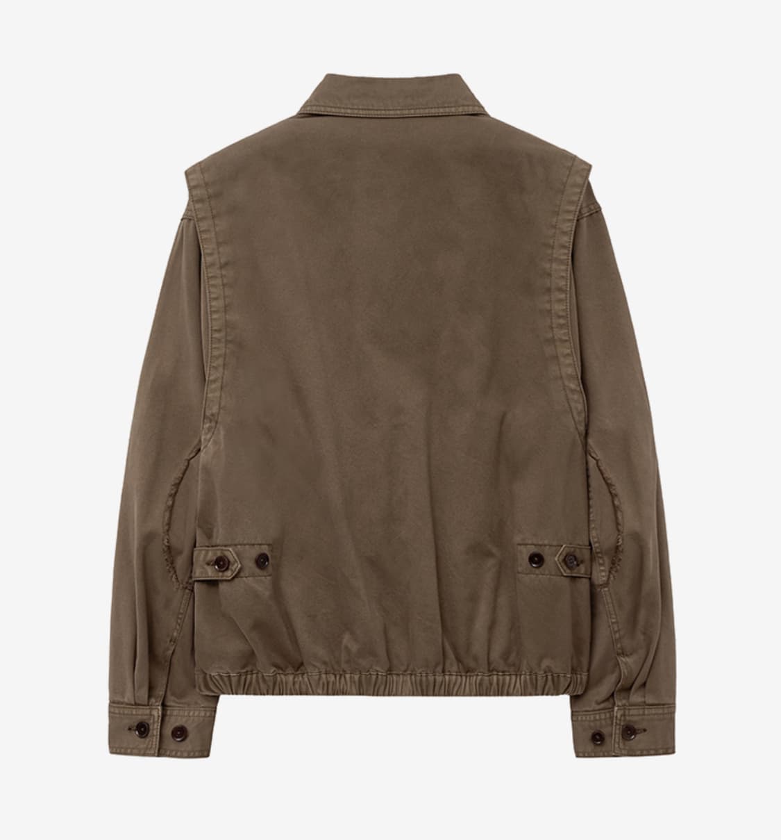 인사일런스 워시드 스윙탑 자켓 WASHED BROWN L사이즈 상품이미지4