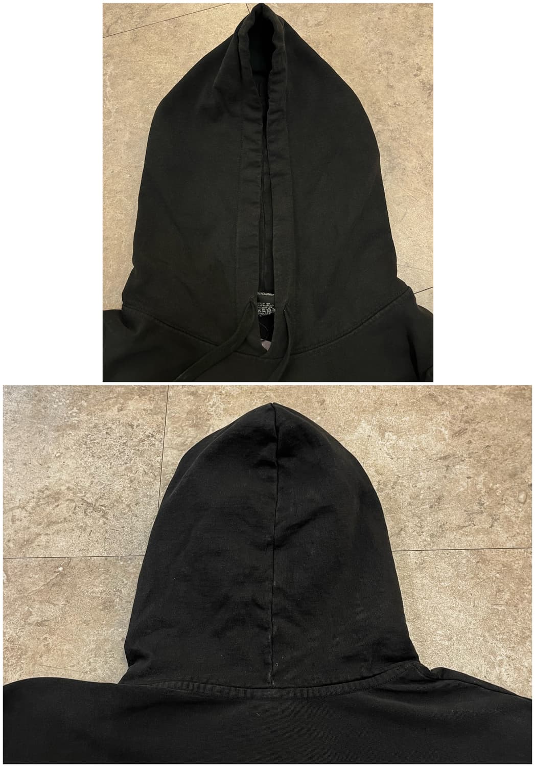 스투시 챔피언 피그먼트 다이드 기모 후드티 블랙 XL #csz2191  상품이미지4