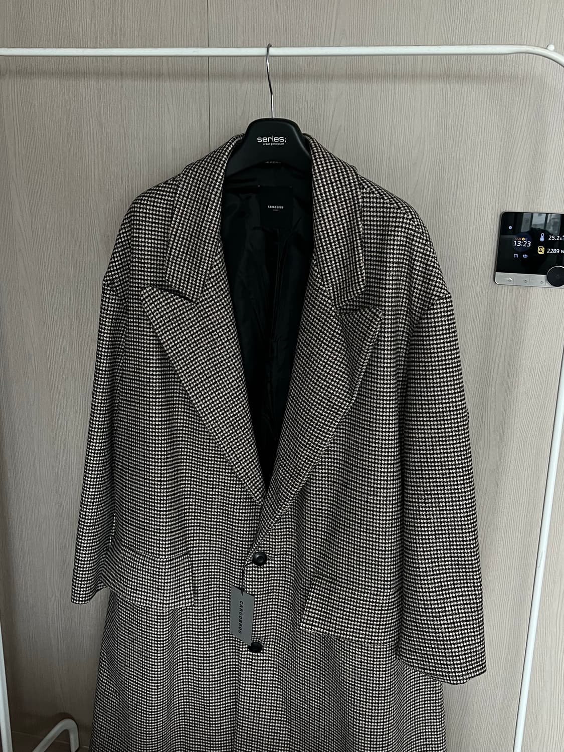 카고브로스 오버핏 롱코트 체크 free 새제품 상품이미지1