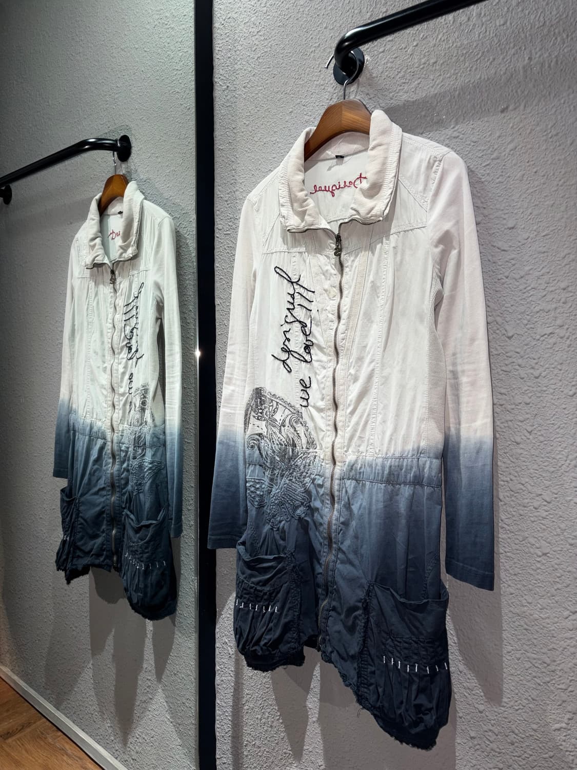 데시구알 그라데이션 집업 원피스 상품이미지1