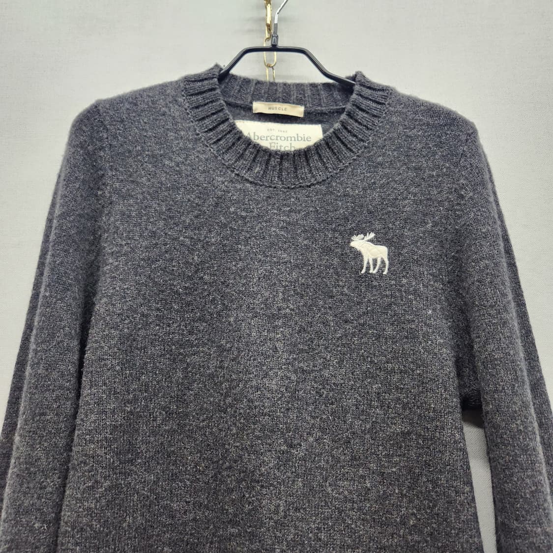 아베크롬비 로고 울 니트 L(M) 상품이미지2