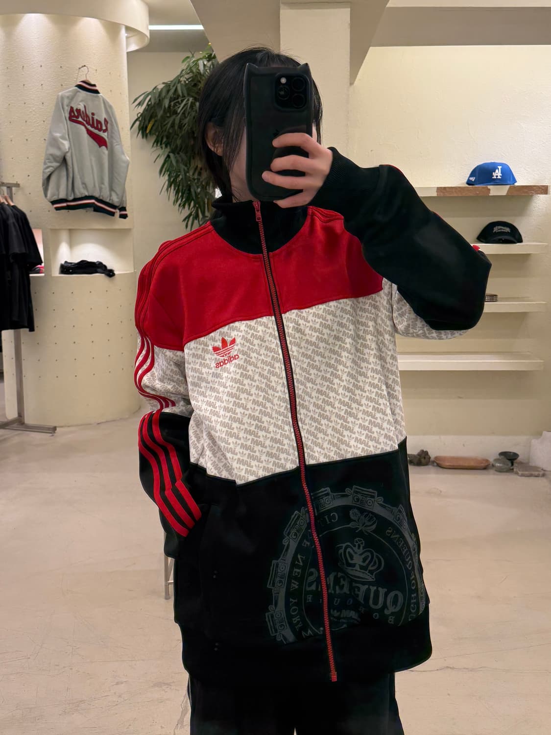 90s 아디다스 퀸스 빅로고 트랙탑 져지  U42 상품이미지1