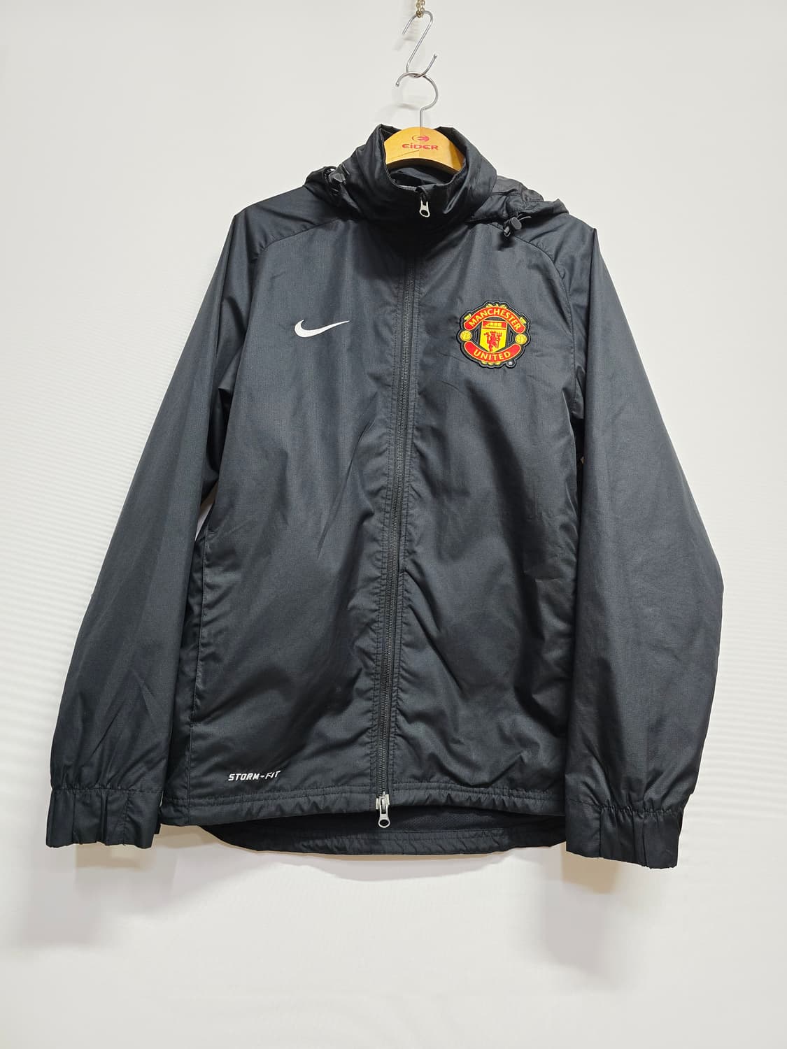 나이키 맨유 바람막이 후드 자켓 블랙 상품이미지1