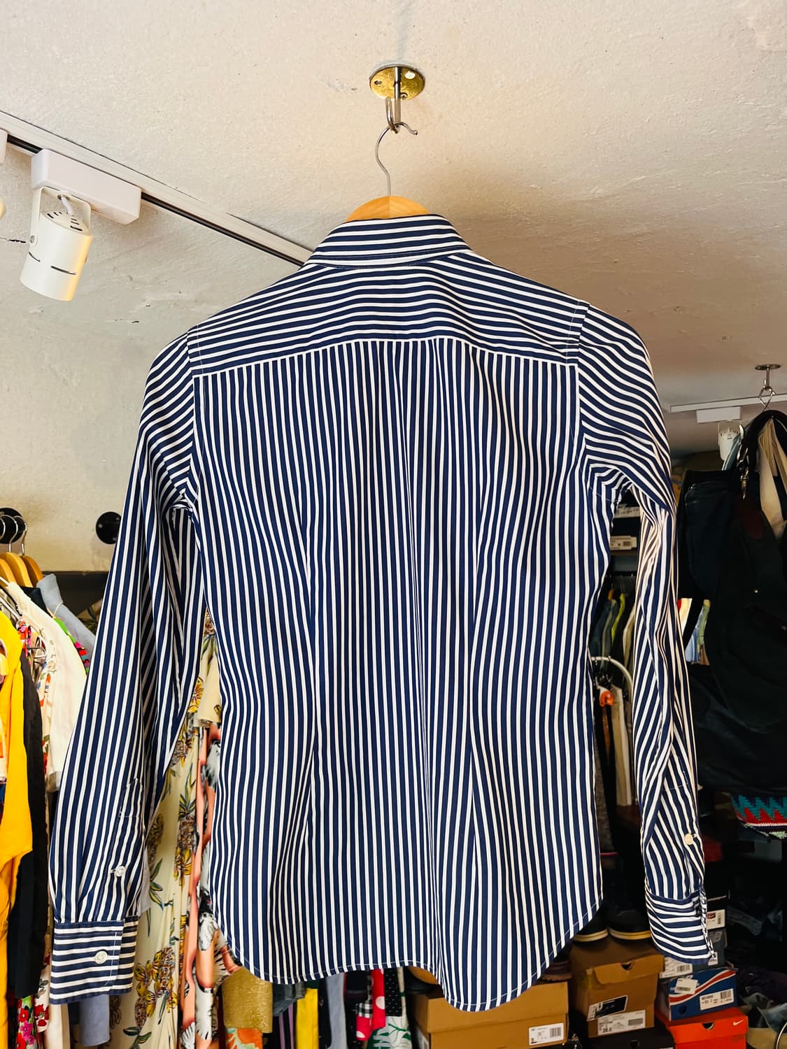 폴로 랄프로렌 크레스트 자수 스트라이프 셔츠 상품이미지3