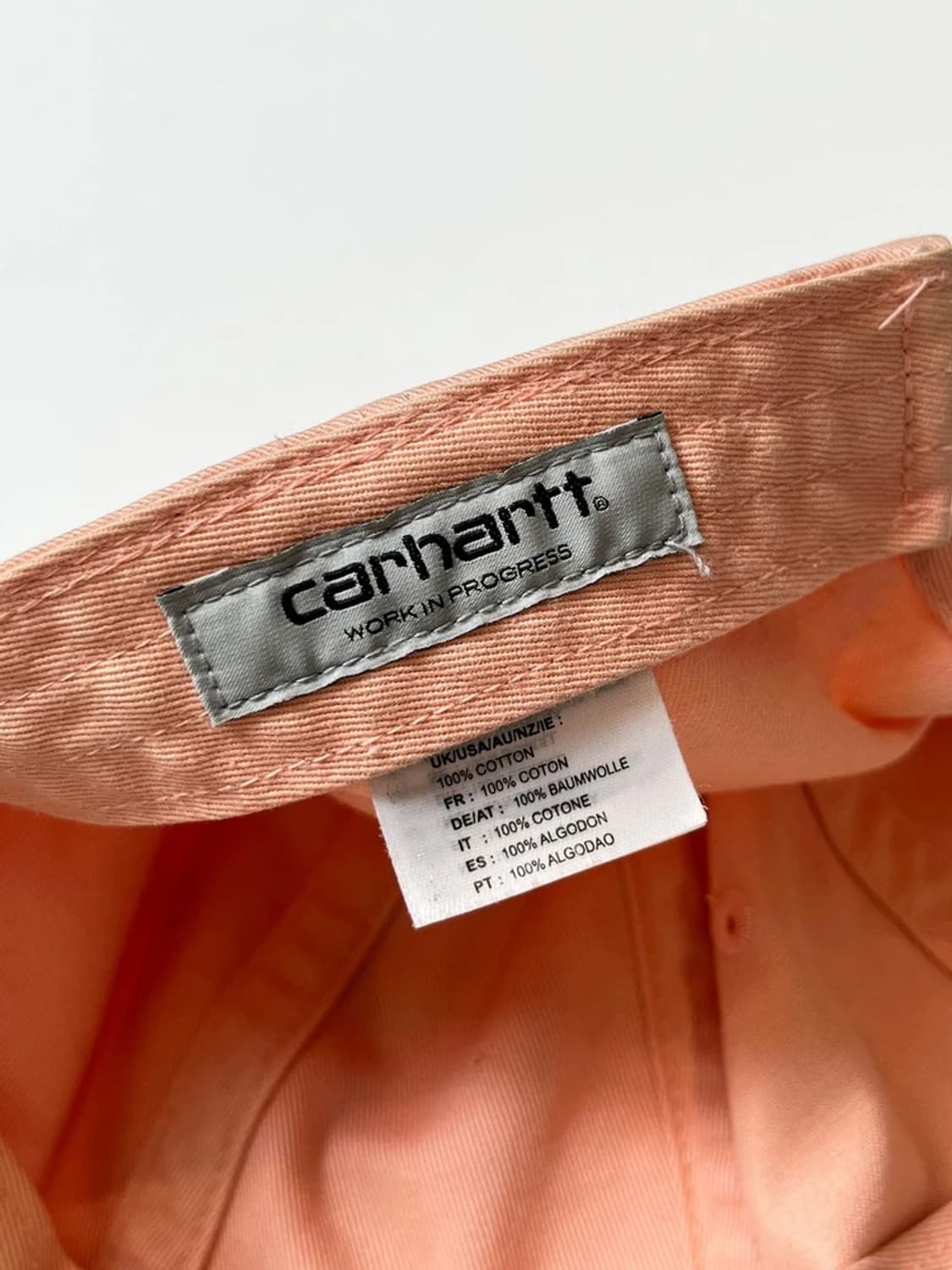 칼하트 스몰 로고 핑크 볼캡 Q1442 상품이미지7