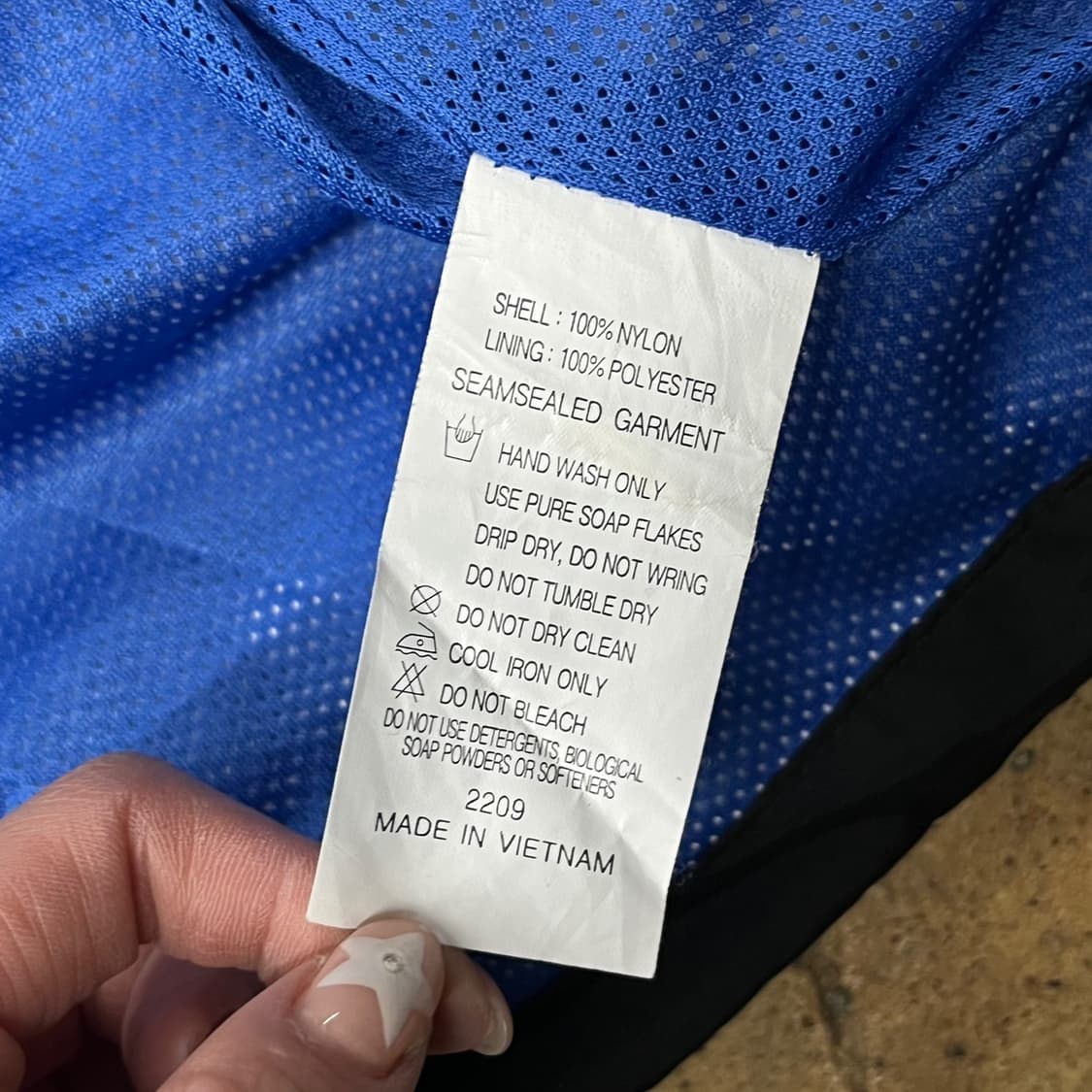 [정품/L] RIDERUN 라이더런 블랙 바람막이 자켓 b16 상품이미지6