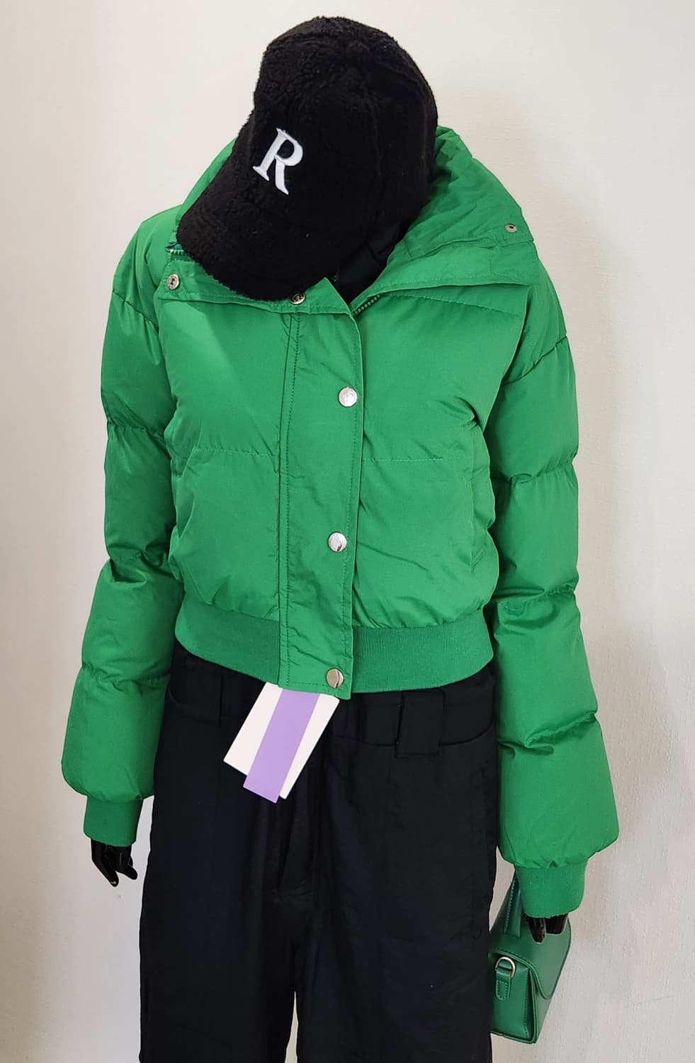 초록 숏패딩  상품이미지6