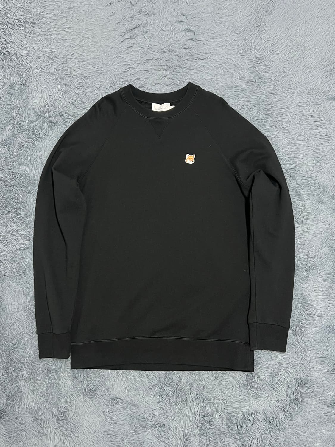 메종키츠네 폭스로고 블랙 맨투맨 XL 상품이미지1