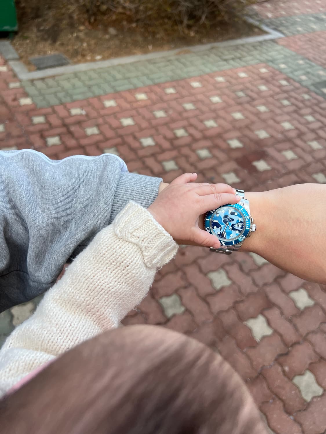 베이프 시계 베이펙스 bapex 카모 하늘색 서브마리너 팝니다 상품이미지8