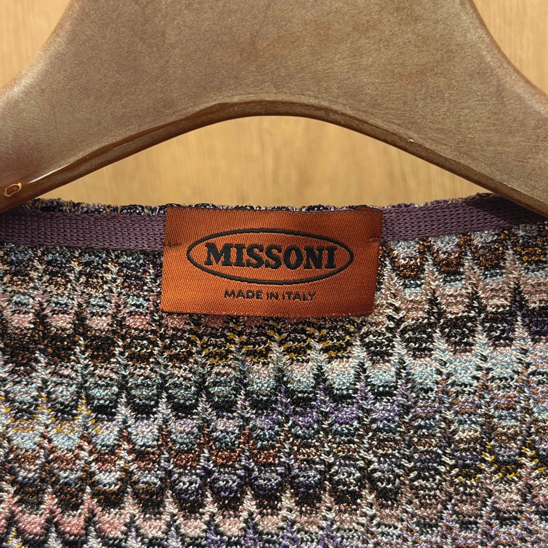 미쏘니 긴팔 니트 롱슬리브 지그재그 패턴 디테일 라운드넥 멀티 컬러 상품이미지7