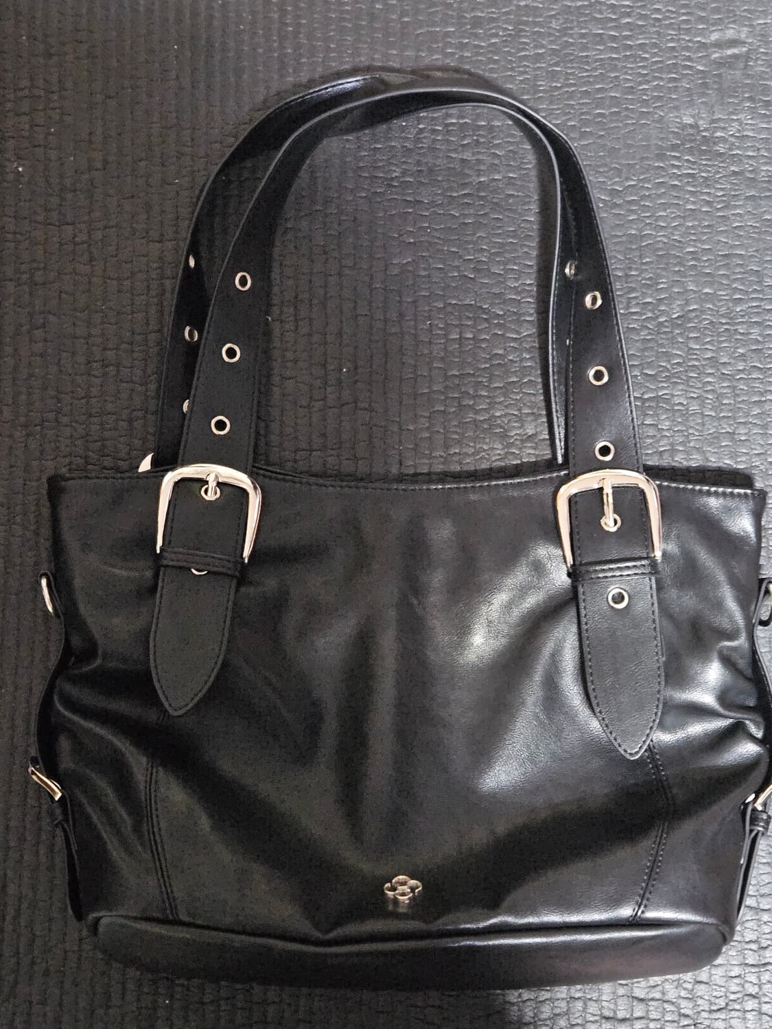 비비 버클 숄더백_블랙 상품이미지2