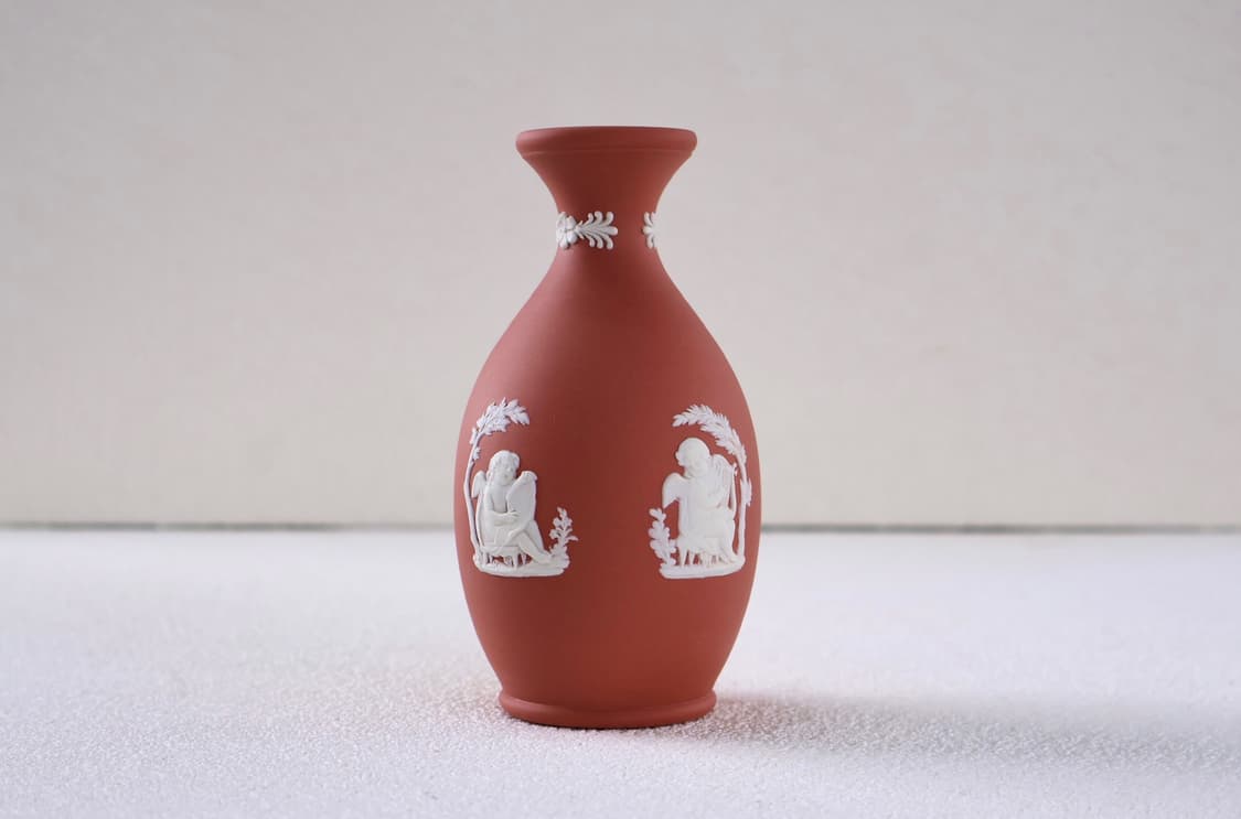 [영국앤틱] 웨지우드 제스퍼웨어 오목 베이스 화병_ 테라코타 상품이미지6