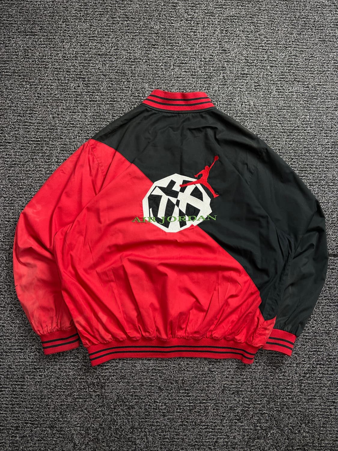 90s 나이키 에어조던 올드스쿨 빅로고 바시티 바람막이 2064 상품이미지5