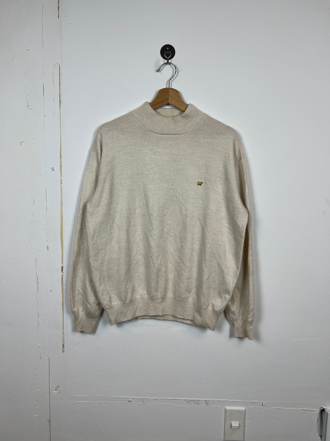 T158 Golden Bear 아이보리 니트 L 상품이미지1