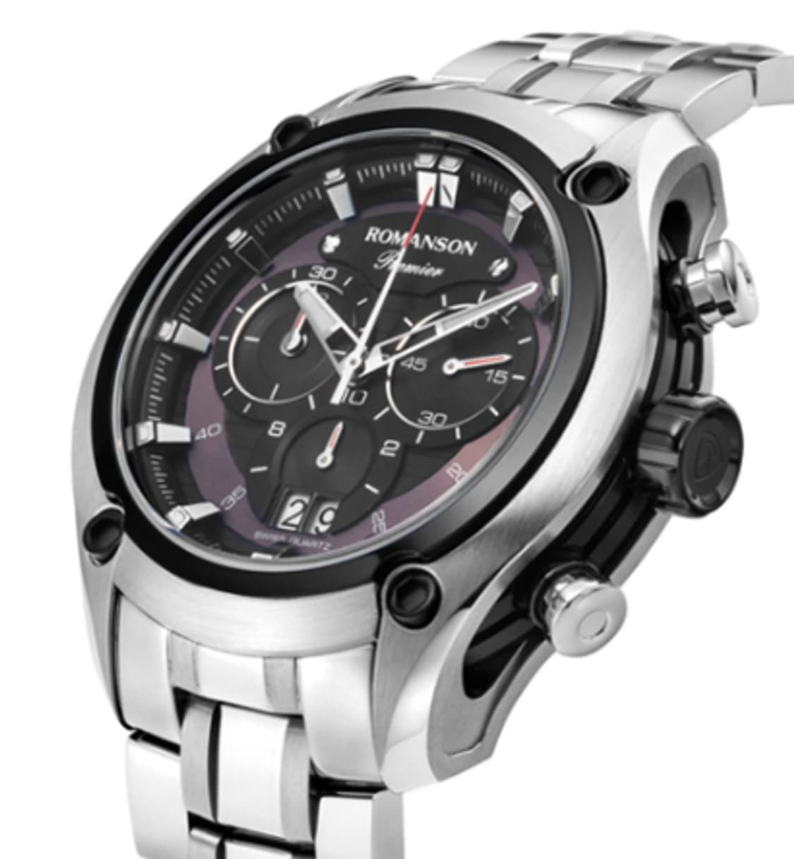 [로만손]남성용 프리미어 블랙콤비 메탈손목시계 
판매 상품이미지4
