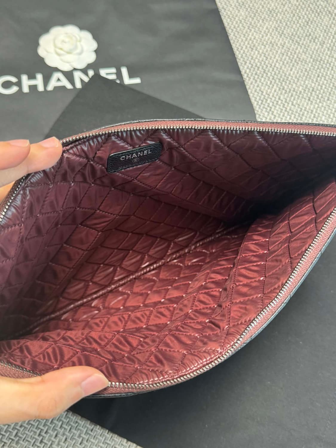 샤넬 캐비어 클러치 상품이미지3