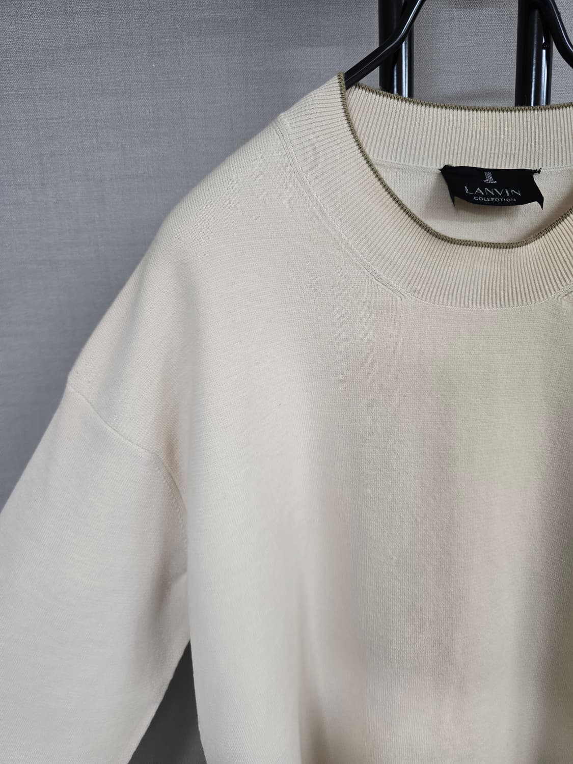 랑방 귀여운 자수레터링 모혼방 니트 상품이미지3