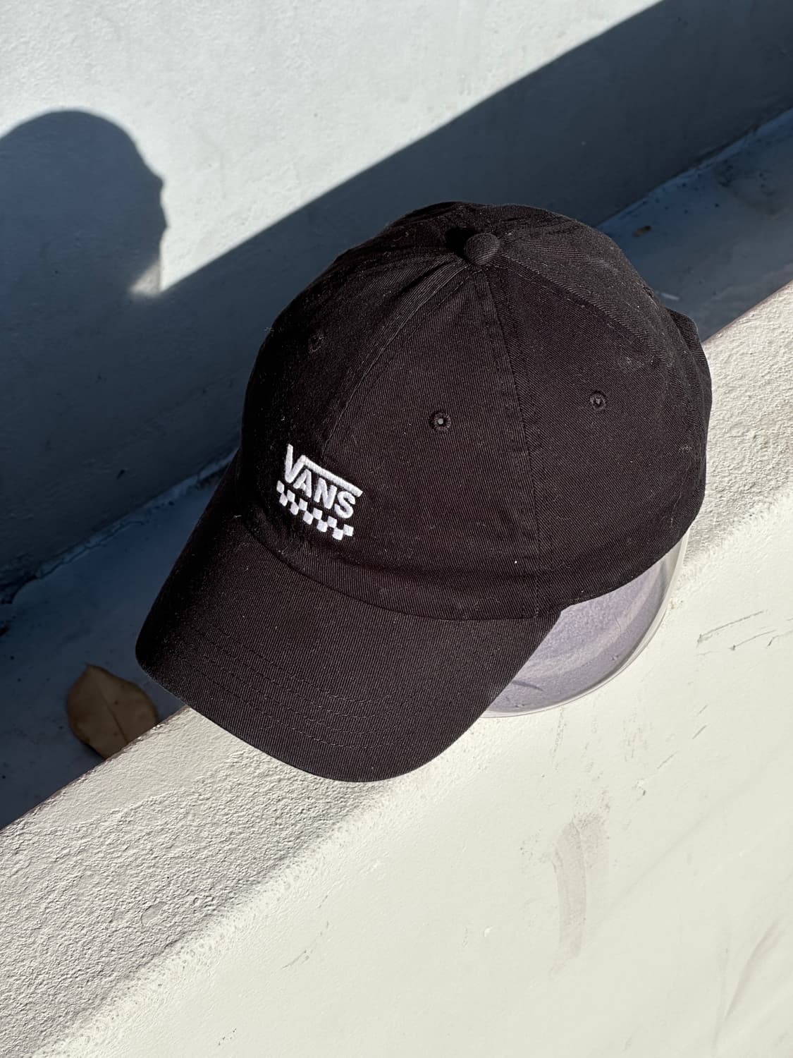 [M] 반스 로고 블랙 볼캡 모자 상품이미지2