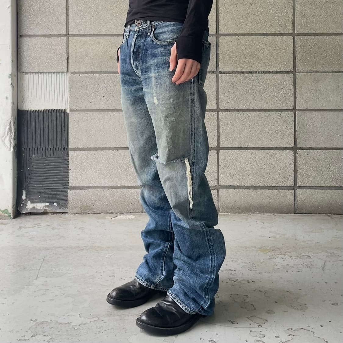 캐피탈 신치백 데님 팬츠 상품이미지1