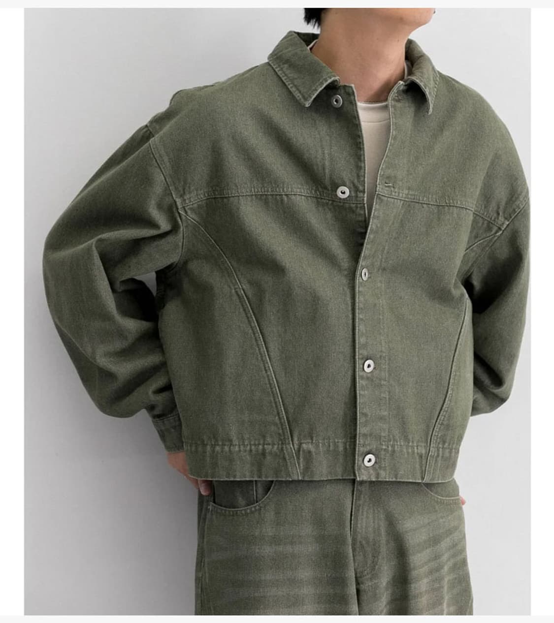 SENSE OF PLACE - 24SS TWIST DENIM JACKET 상품이미지3