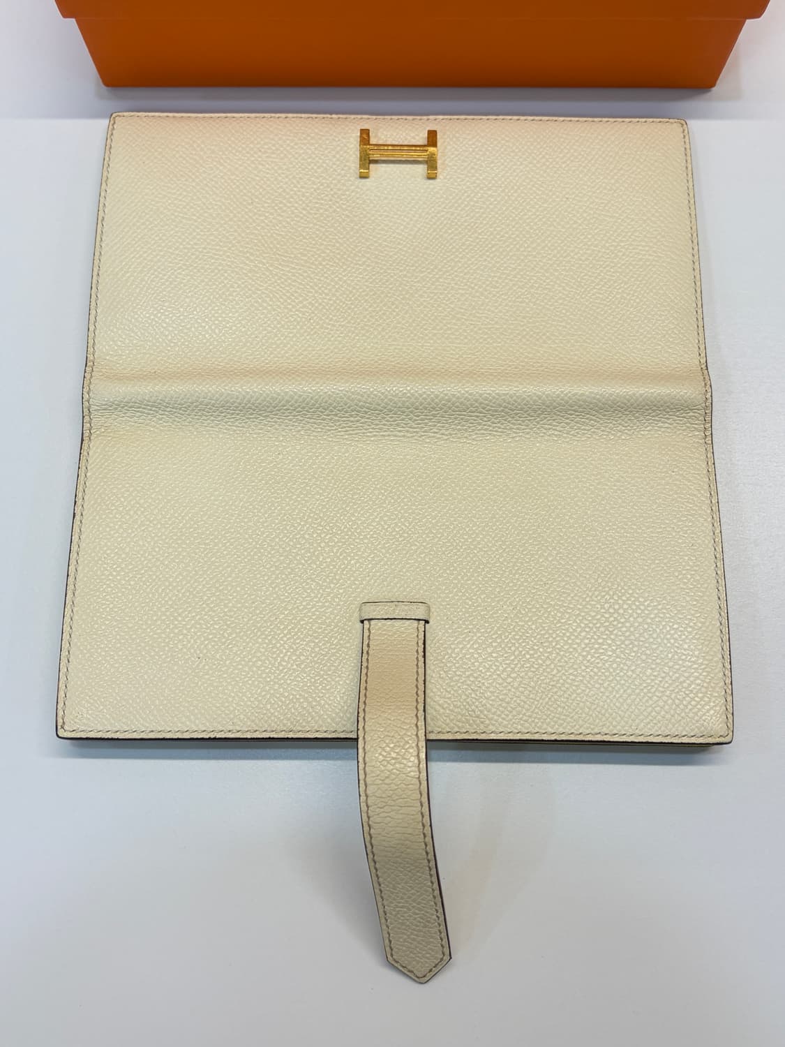 에르메스 베안 장지갑 나타&라임 금장 B각인 상품이미지9