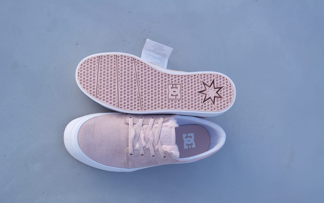 DC Trase Platform SE 핑크 스웨이드 새상품 260 상품이미지3