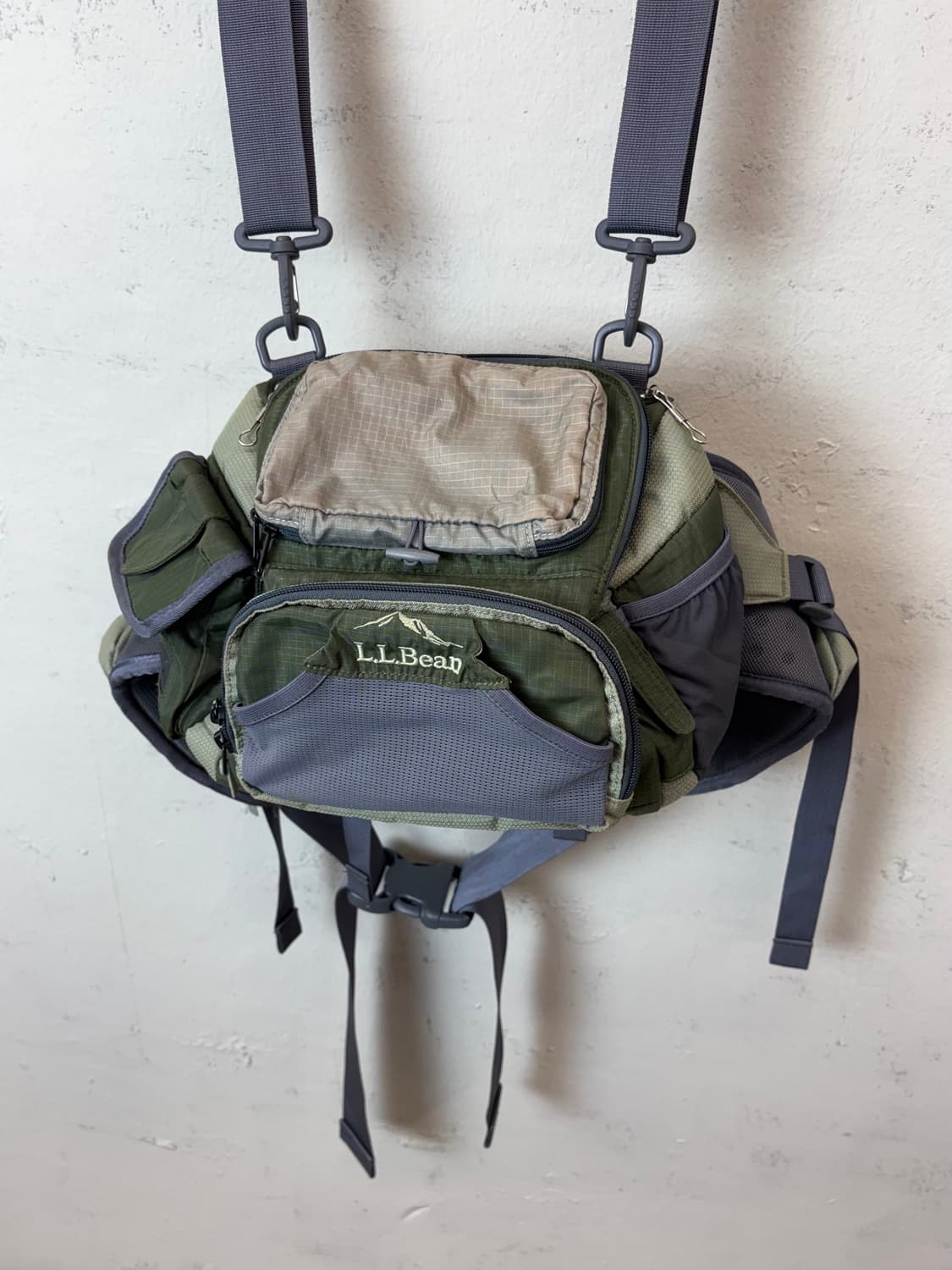 엘엘빈 L.L.Bean 빈티지 피싱 크로스백 그린 상품이미지1