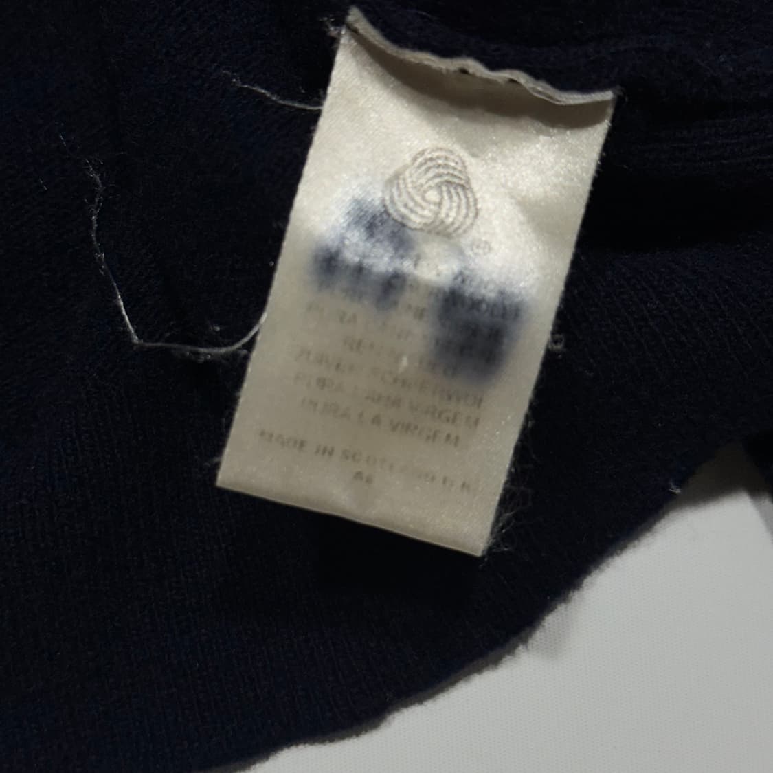 버버리 금장 코튼 가디건 네이비 상품이미지5
