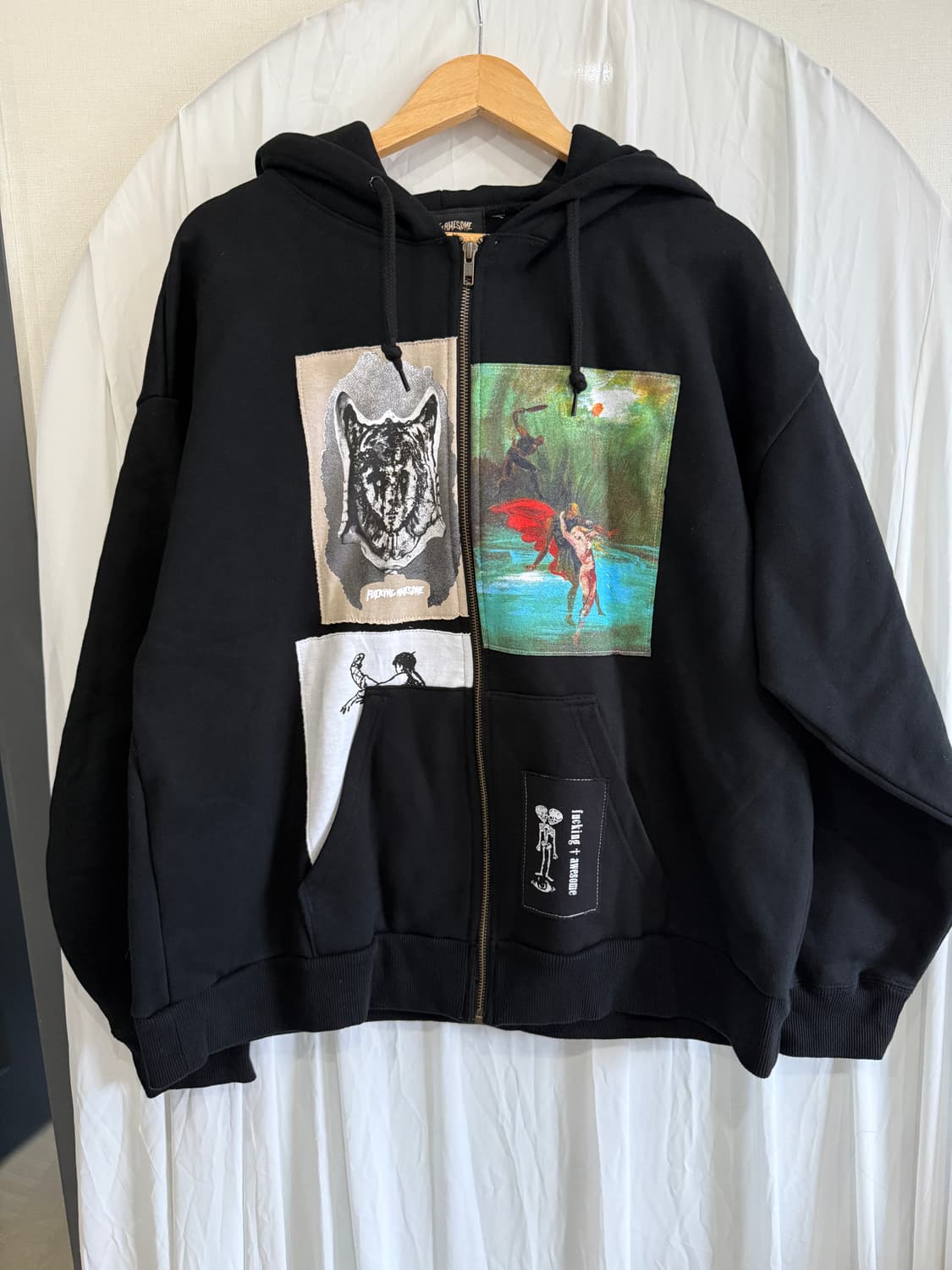 퍼킹어썸 리워크 후드 집업 XL 상품이미지1