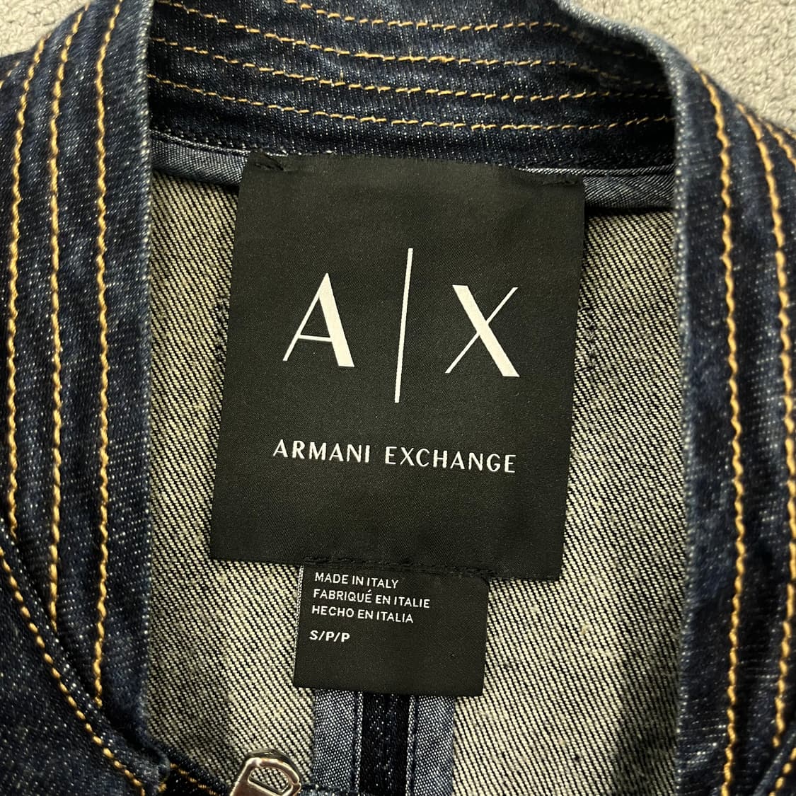 S 아르마니 익스체인지 투웨이 데님 블루종 상품이미지5