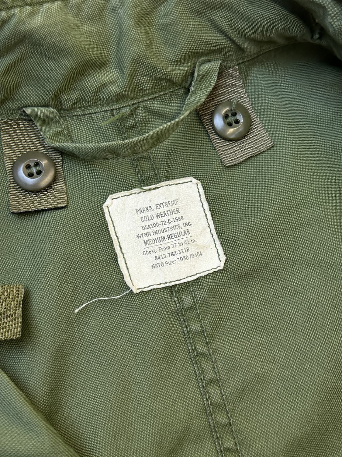 U.S Army WynnIndustries 70sM-65 피쉬테일콜드파카 상품이미지7