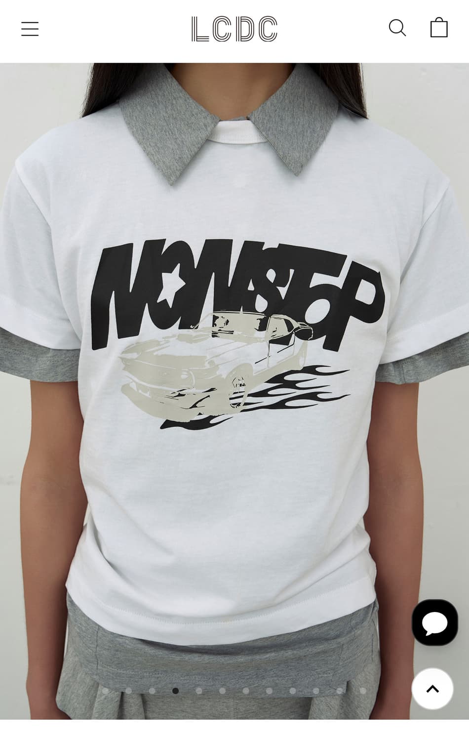 LCDC NONSTOP PRINT T-SHIRTS (WHITE) 상품이미지3