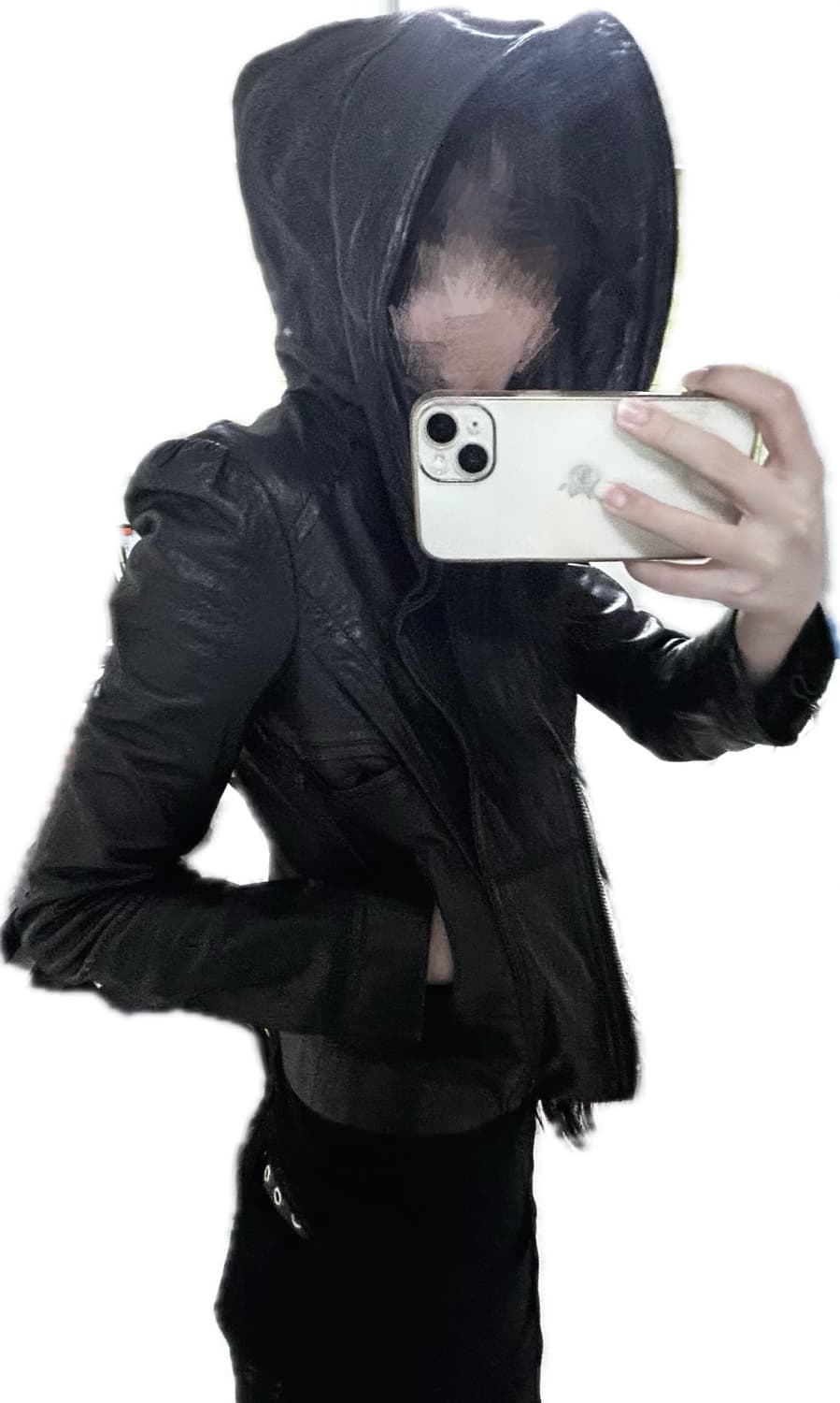 Italian Wizard Hooded Leather Jacket 상품이미지10