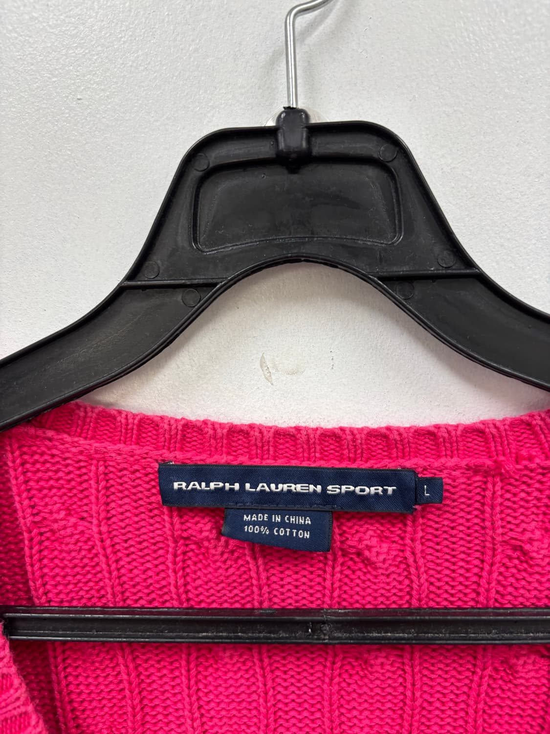 폴로랄프로렌 케이블 우먼 V넥 니트 상품이미지4