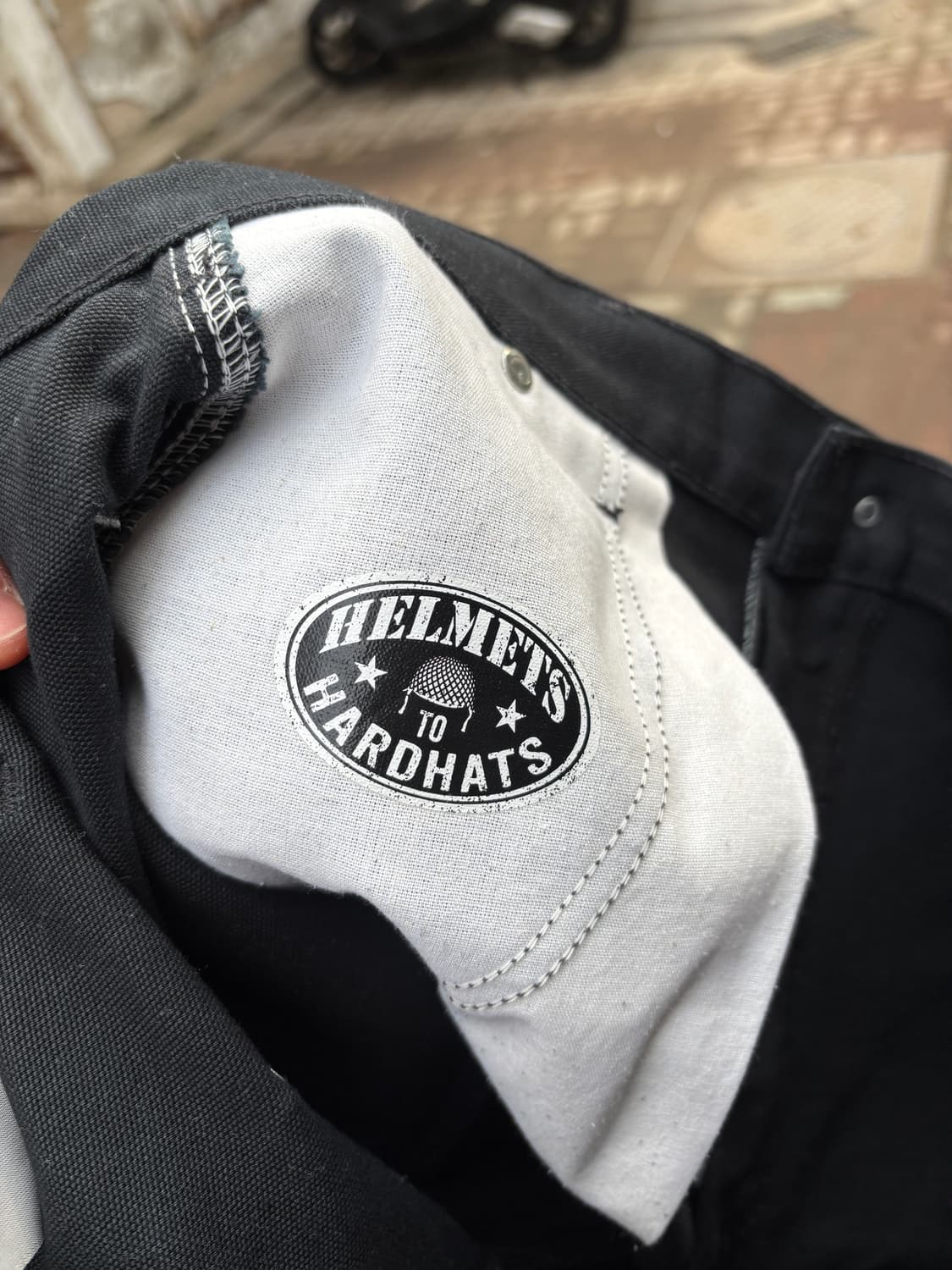 Rare) 칼하트 더블니 블랙 34x30 민트급 usa생산 노동자마크 상품이미지6