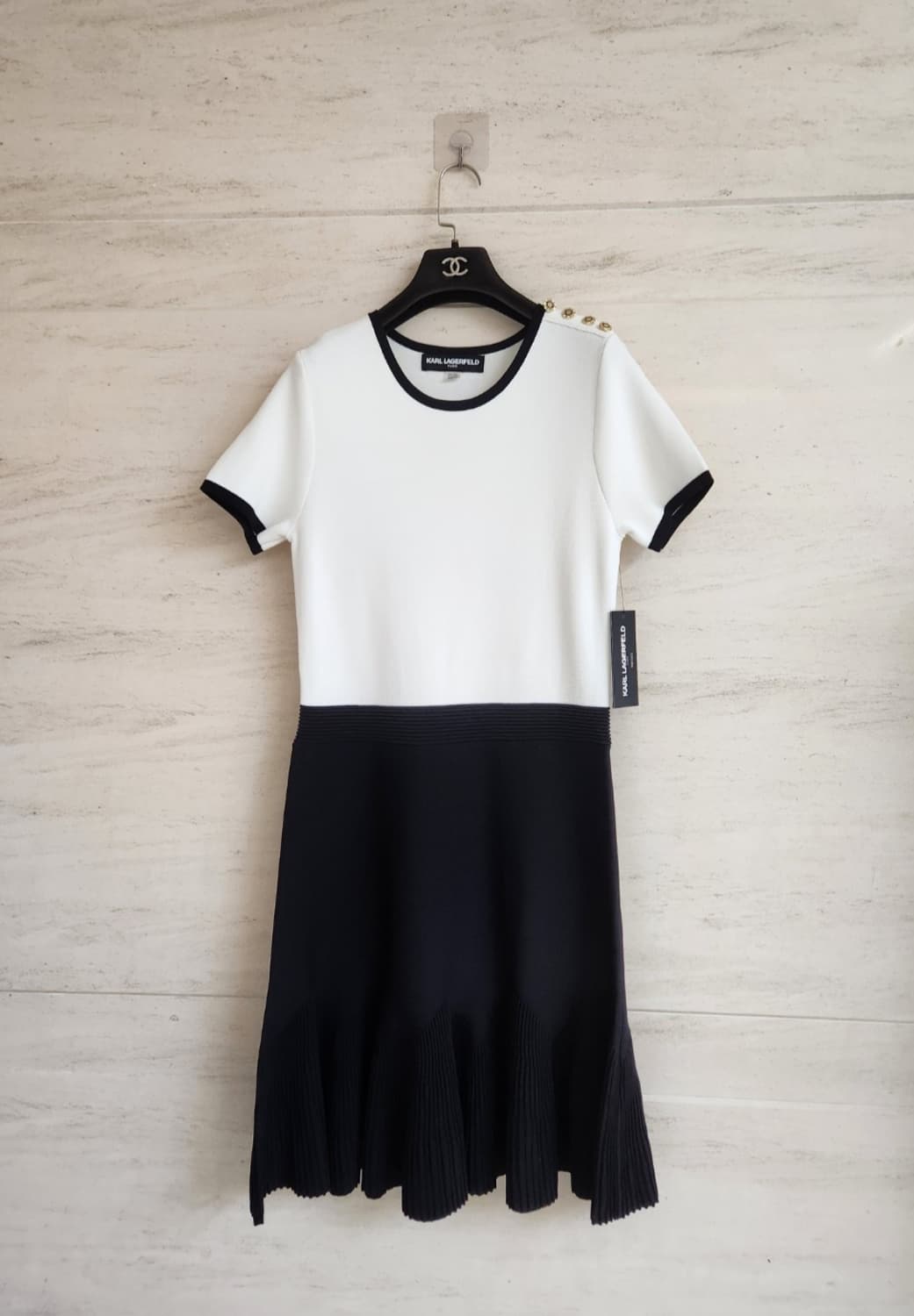 (새상품)칼라거펠트 니트 원피스 S사이즈 상품이미지3