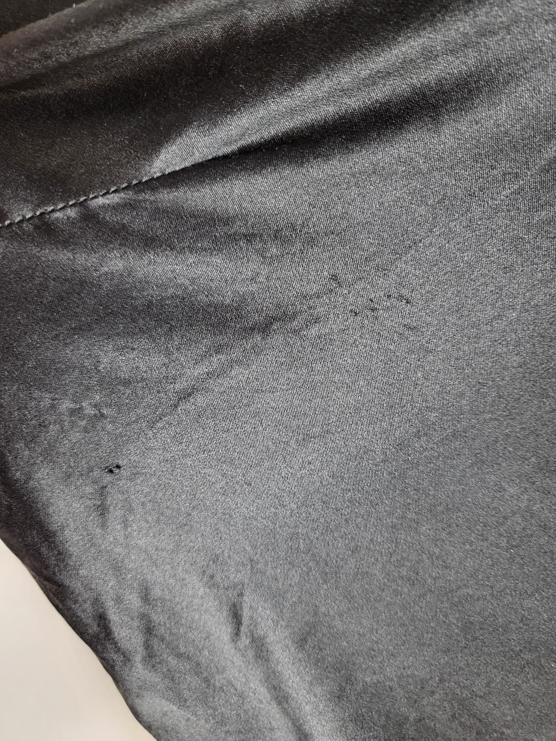 빈티지 블랙 새틴 자수레이스 슬립 나시 탑 상품이미지5