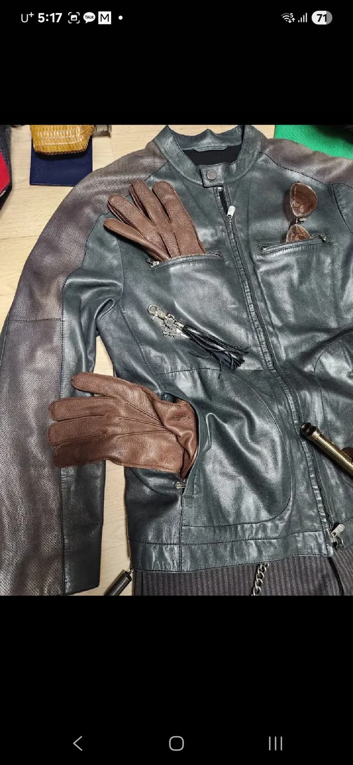ARMANI 아르마니 알마니 레더자켓 가죽 자켓 라이더자켓 바이커 상품이미지6
