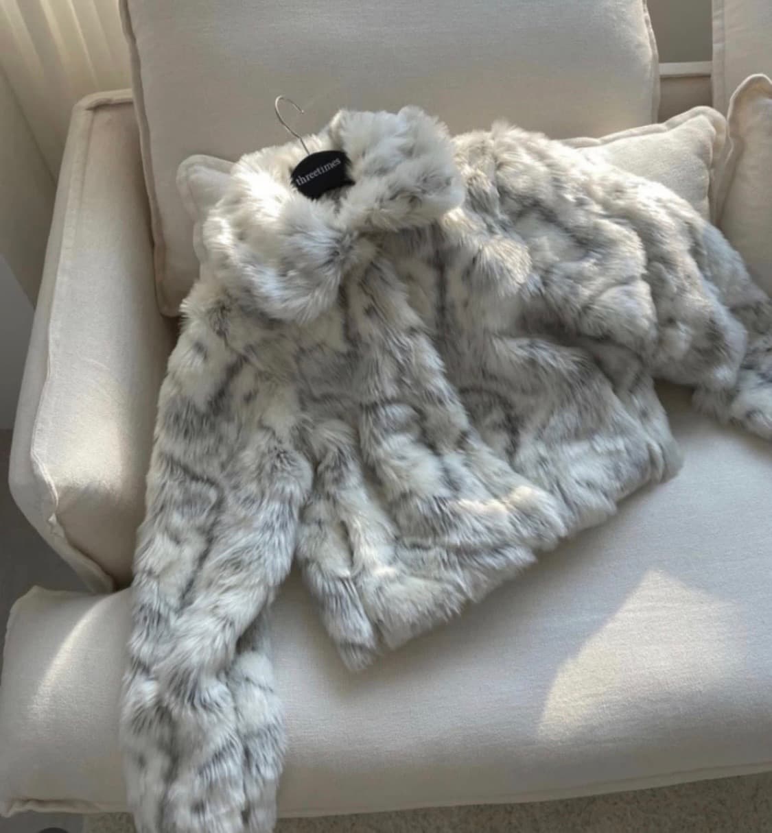 쓰리타임즈 머랭 퍼 자켓 상품이미지3