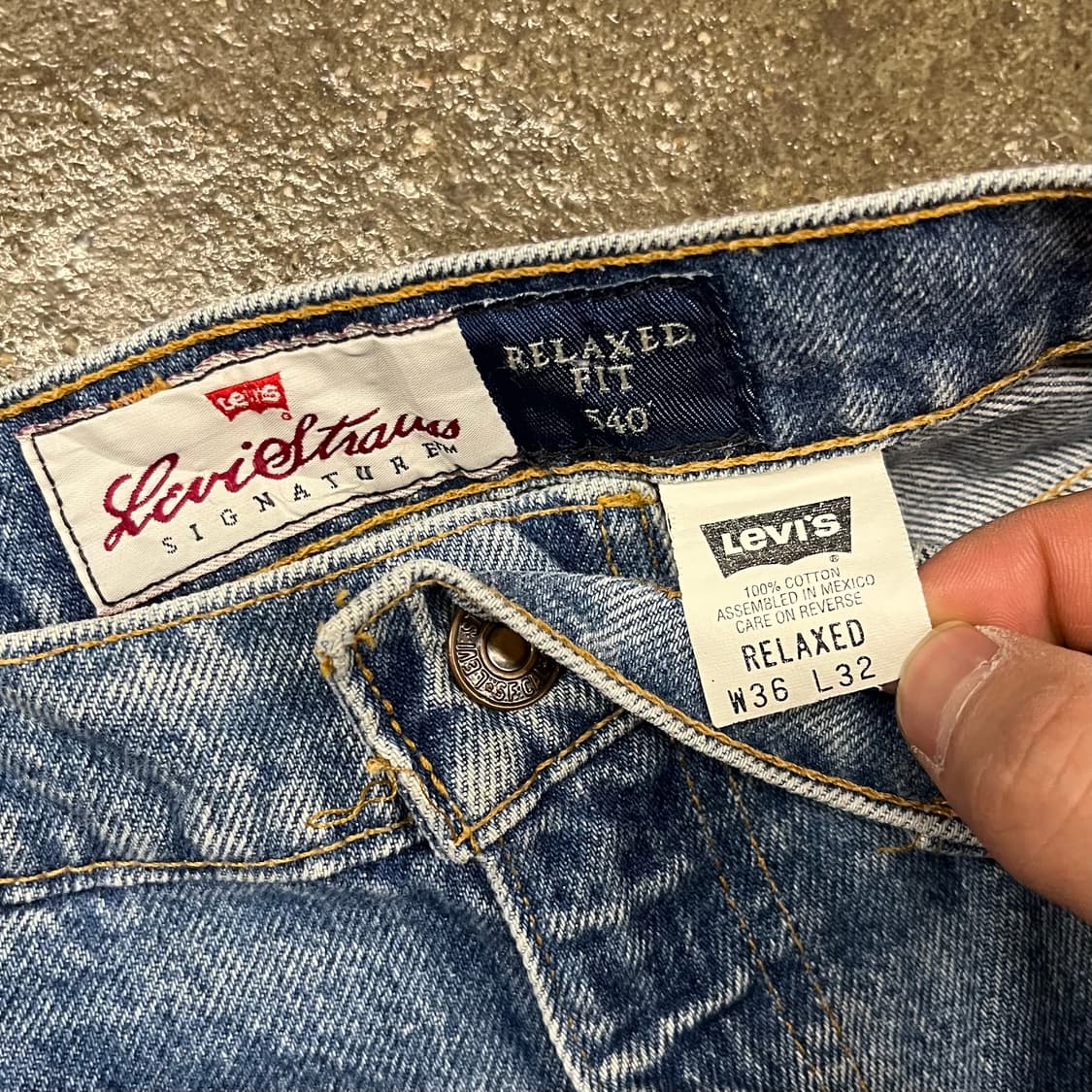 90s levis540 배기핏 데님 팬츠 (35“) 상품이미지5