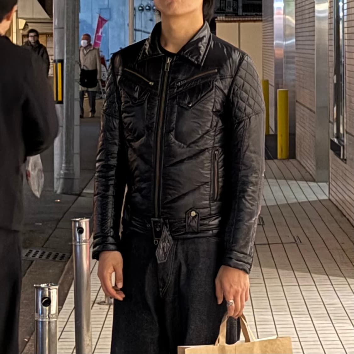 잭로즈 패디드 바이커 자켓 상품이미지1